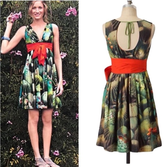 Anthropologie Eva Franco Oroya Cactus Dress - Picture 9 of 11